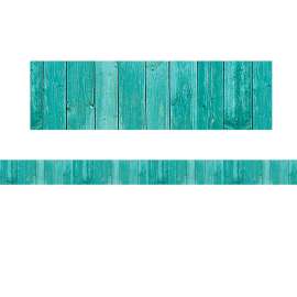 Shabby Chic Wood Design Straight Rolled Border Trim, 50 Feet