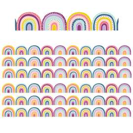 Oh Happy Day Rainbows Die-Cut Border Trim, 35 Feet, 6 Packs