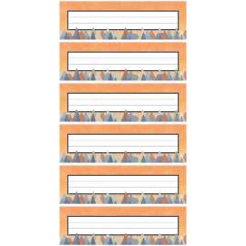 Moving Mountains Flat Name Plates, 36 Per Pack, 6 Packs