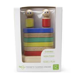 Magnetic Floating Wooden Stacker, Big Top