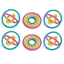 Gyrobi, Plastic Ring Fidget Toy, Pack of 6