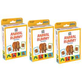 The World of Eric Carle Animal Rummy Card Game, Pack of 3