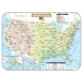 Shaded State Wipe-Off Maps, U.S.