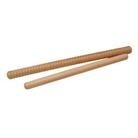 Hickory Rhythm Sticks 10" Smooth/12" Grooved