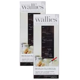 Basic Weekly Chalk Calendar, 9" x 25", Pack of 2