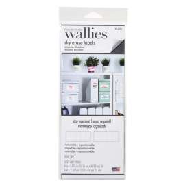 Dry Erase Rectangle Labels, 9 Pieces