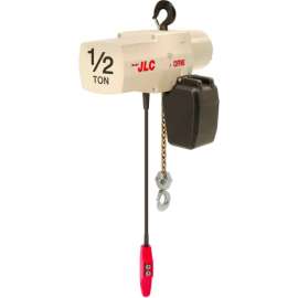 Coffing JLC 1/2 Ton, Electric Chain Hoist W/ Chain Container, 10' Lift, 16 FPM, 115/230V
