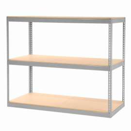 Global Industrial Record Storage Rack Without Boxes 72"W x 30"D x 60"H - Gray