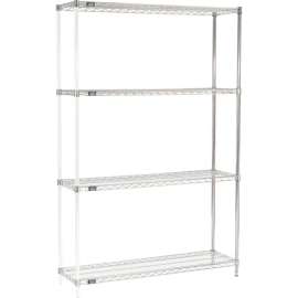 Nexel Shelving Wire Shelving Add-On Unit, 48"W x 14"D x 86"H