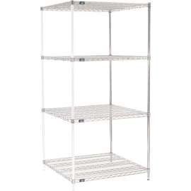 Nexel Shelving Wire Shelving Add-On Unit, 36"W x 36"D x 86"H