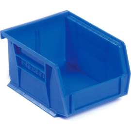 Akro-Mils AkroBin Plastic Stacking Bin, 4-1/8"W x 5-3/8"D x 3"H, Blue