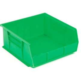 Akro-Mils AkroBin Plastic Stack & Hang Bin, 16-1/2"W x 10-7/8"D x 5"H, Green