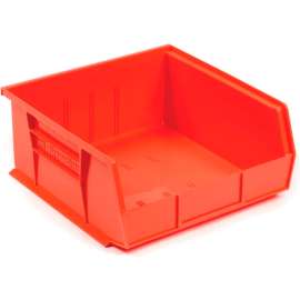 Akro-Mils AkroBin Plastic Stack & Hang Bin, 11"W x 10-7/8"D x 5"H, Red
