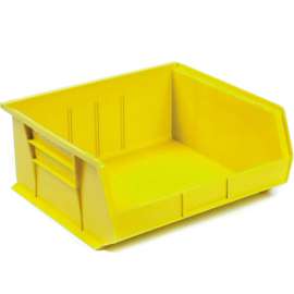 Akro-Mils AkroBin Plastic Stack & Hang Bin, 16-1/2"W x 14-3/4"D x 7"H, Yellow