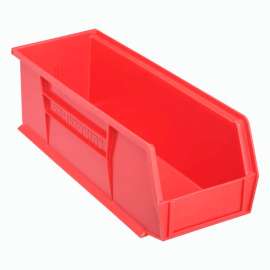Akro-Mils AkroBin Plastic Stack & Hang Bin, 5-1/2"W x 14-3/4"D x 5"H, Red