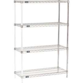 Nexel Shelving Wire Shelving Add-On Unit, 42"W x 14"D x 63"H