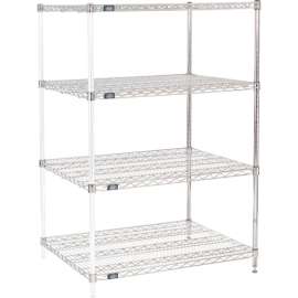 Nexel Shelving Wire Shelving Add-On Unit, 36"W x 30"D x 54"H