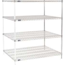 Nexel Shelving Wire Shelving Add-On Unit, 48"W x 36"D x 54"H