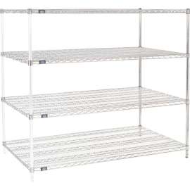 Nexel Shelving Wire Shelving Add-On Unit, 72"W x 36"D x 63"H