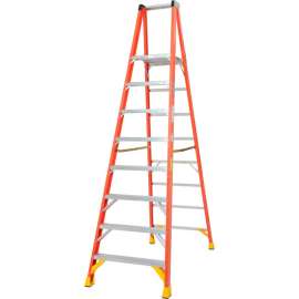 Werner 8' Fiberglass Platform Step Ladder 300 lb. Cap - P6208