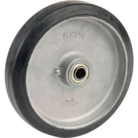 Wesco 8" x 1-1/2" Mold-On Rubber Wheel 108545 - 5/8" Axle Size