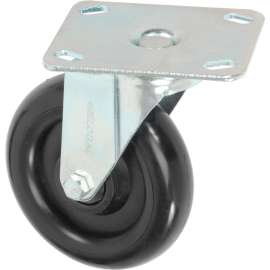 Global Industrial Medium Duty Rigid Plate Caster 5" Polyurethane Wheel 250 lb. Capacity
