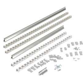 Global Industrial Gravity Carton Flow Roller Track Kit 84"