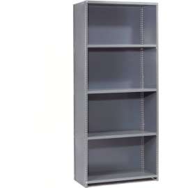 Steel Shelving 18 Ga 48" Wx24" Dx97" H Closed Clip 5 Shelves Add-On