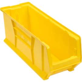 Quantum Plastic Hulk Stacking Bin, 8-1/4"W x 24"D x 9"H, Yellow