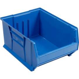 Quantum Plastic Hulk Stacking Bin, 16-1/2"W x 24"D x 11"H, Blue
