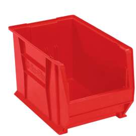 Akro-Mils Super-Size AkroBin Plastic Stacking Bin, 12-3/8"W x 20"D x 12"H, Red