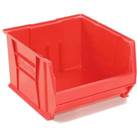 Akro-Mils Super-Size AkroBin Plastic Stacking Bin, 18-3/8"W x 20"D x 12"H, Red