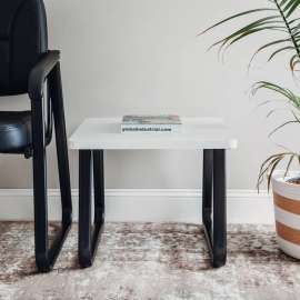 Square End Table 20" x 20" Gray Top