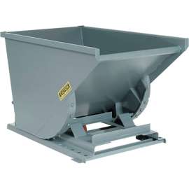 Global Industrial Medium Duty Self Dumping Forklift Hopper, 2 Cu. Yd., 4000 Lbs Cap, Gray