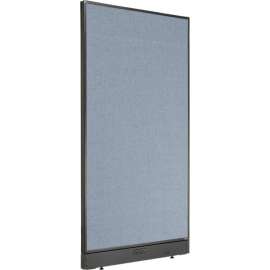 Interion Electric Office Partition Panel, 36-1/4"W x 64"H, Blue
