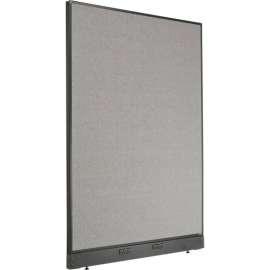 Interion Electric Office Partition Panel, 48-1/4"W x 64"H, Gray