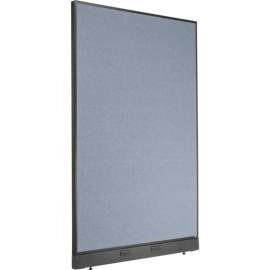 Interion Electric Office Partition Panel, 48-1/4"W x 76"H, Blue