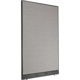 Interion Electric Office Partition Panel, 48-1/4"W x 76"H, Gray