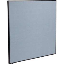 Interion Office Partition Panel, 60-1/4"W x 60"H, Blue