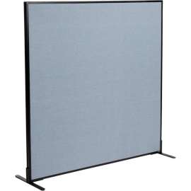 Interion Freestanding Office Partition Panel, 60-1/4"W x 60"H, Blue