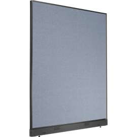 Interion Electric Office Partition Panel, 60-1/4"W x 76"H, Blue