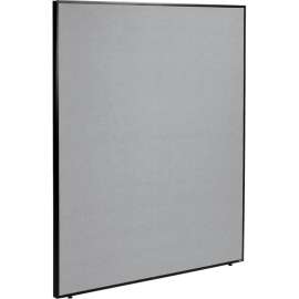 Interion Office Partition Panel, 60-1/4"W x 72"H, Gray
