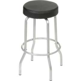 Interion Swivel Stool - Vinyl - Black