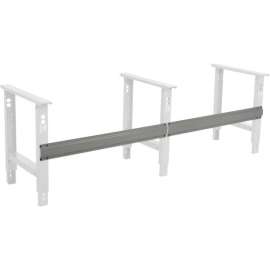 Global Industrial Workbench Steel Stringer For C Channel Adj Leg & Fixed Height, 96"W, Gray