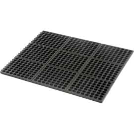 Apache Mills Performa 100N Modular Drainage Mat 5/8" Thick 3' x 3' Black