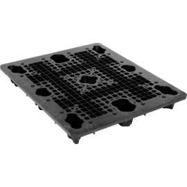 Global Industrial; Rackable Nested Double Deck Pallet, Plastic,4-Way,48"x40", 2750 Lb Stat Cap