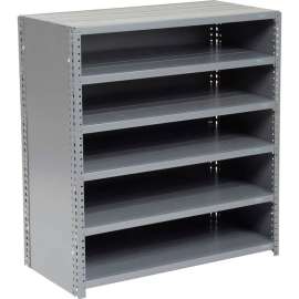 Steel Closed Shelving 6 Shelves No Bin - 36x18x39