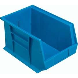 Global Industrial Plastic Stack & Hang Bin, 8-1/4"W x 13-5/8"D x 8"H, Blue