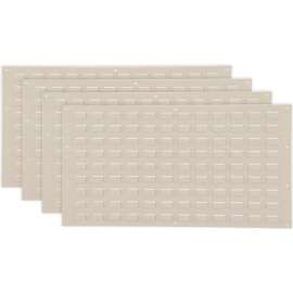 Global Industrial 239999TN Louvered Wall Panel w/o Bins, 36"W x 19"H, Tan, Pack of 4