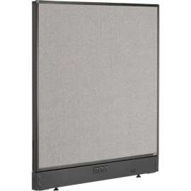 Interion Electric Office Partition Panel, 36-1/4"W x 46"H, Gray